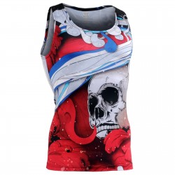 "The Skelton" Red Tank Top...