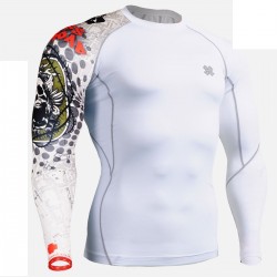 "Thorned Skull" White -...